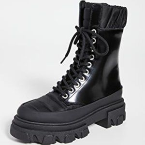 Track Sole Combat Boots